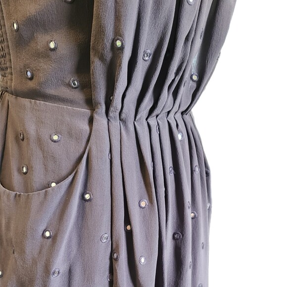 Rebecca Taylor | Lavender Dusk Silk Strapless Mirror Sequin Mini Dress, Size 6 - Picture 6 of 9